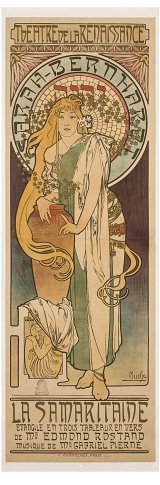 « La Samaritaine, Théâtre de la Renaissance, Sarah Bernhardt », Alphonse Mucha, Paris, 1897