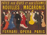 Leonetto Cappiello, Affiche, « Macaronis Ferrari Opéra Paris », 1904