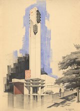 Robert Mallet-Stevens, {Pavillon des renseignements et du tourisme à l'exposition internationale des Arts décoratifs et industriels modernes}, Paris, 1925 