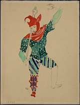 Édouard Bénédictus (1878-1930), [Costume de fou pour « Plus ça change »] (recto), France, 1918