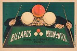 Eugène Ogé, Affiche, « Billards Brunswick », 1910