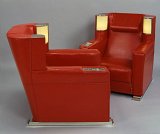 Eckart Muthesius, pair of armchairs with integrated lighting 1931