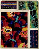 Édouard Bénédictus (1878-1930), [Variations PL 13 composition décorative, motifs floraux très stylisés], France, XXe siècle