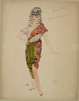 Édouard Bénédictus (1878- 1930), [Costume pour une servante égyptienne dans « Plus ça change »], France, 1918 