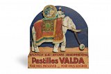 Automate de vitrine « Voici le bon remède. Pastilles Valda Pour vous préserver - Pour vous soigner », attribué à Édouard Émile Courtin, horloger. L'Alutol, fabricant, vers 1932