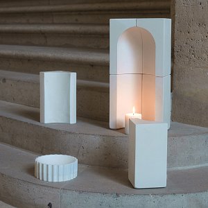 « Fragments » : Soliflore, vide-poche bougie, lampe de table Laurianne Fillon, Lucas Huillet et Pauline Michallet