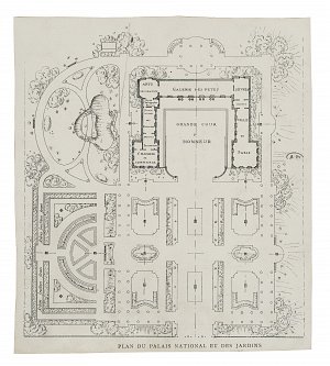 Plan du pavillon français à l'Exposition universelle de Saint-Louis, 1904