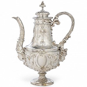 Christofle & Cie, Cafetière Louis XVI, Paris, 1867 