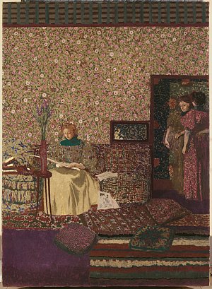 Edouard Vuillard, {L'intimité Personnages dans un intérieur}, 1896