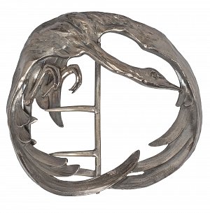 Charles Boutet de Monvel, “Crane” Belt buckle France, 1900-1903