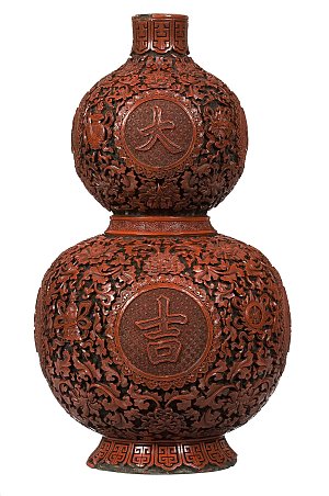 Double gourd (from a pair) - China, Qing dynasty (1644-1912), Qianlong period (1736-1796)