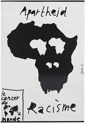 Grapus, Affiche « Apartheid racisme », 1980