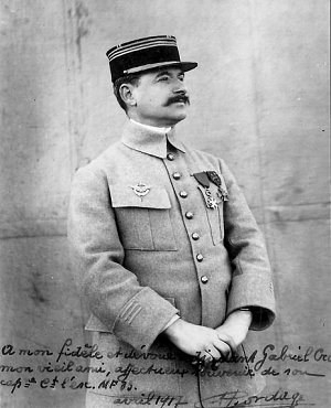 Capitaine Alfred Jean Bordage, pilote et commandant de l'escadrille MF 33 / F 33 du 2 octobre 1914 au 20 avril 1917