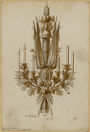 Modèle de lustre, Paris, vers 1770