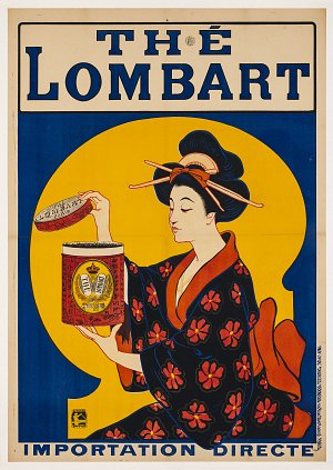 Eugène Ogé, affiche « Thé Lombart » Importation Directe, Paris, 1901