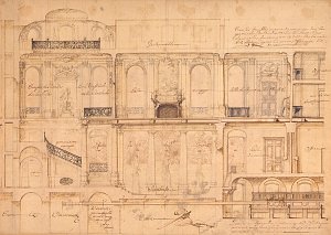 Gilles-Marie Oppenord (1672-1742), « Projet pour la maison de Pierre-Nicolas Gaudion », vers 1732 