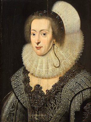 Michiel Jansz Van Mierevelt (Delft, 1566 – Delft, 1641), {Elisabeth Stuart (1596-1662), reine de Bohème}, copie ancienne, XVIIe siècle