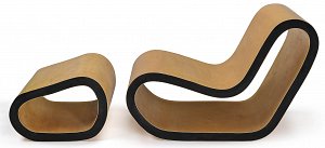 François Azambourg, Chauffeuse et repose-pieds (prototypes), 1998