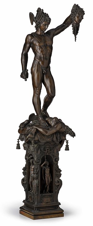 Papi (fondeur), Italie, {Persée montrant la tête de Méduse}, Florence, fin du XIXe siècle, d'après l'œuvre originale de Benvenuto Cellini, 1545, Italie 