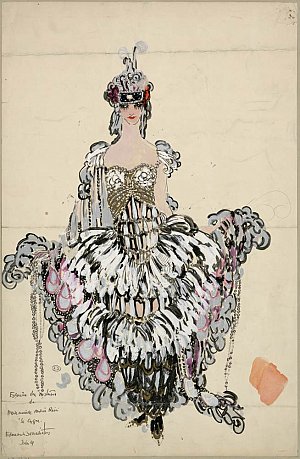 Édouard Bénédictus (1878- 1930), [Costume d'Andrée Ricci pour « Les mille et une nuits »], France, 1919 