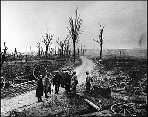 Les ruines de Verdun à la fin de la bataille, décembre 1916 