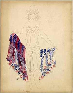 Étude pour un costume de théâtre