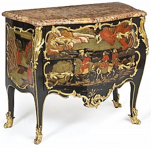 Commode à deux rangs de tiroirs, attribuée à Jean Demoulin, Paris, vers 1745