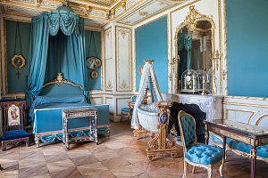 Chambre de la duchesse d'Aumale au château de Chantilly, 1845-1848, puis 1878