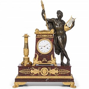 Pendule Apollon, modèle de Lignereux au début du XIXe siècle, Pierre-Philippe Thomire, c. 1800