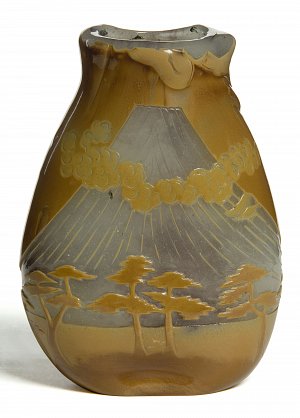 François-Eugène Rousseau, vase « Mont Fuji », Paris, vers 1884