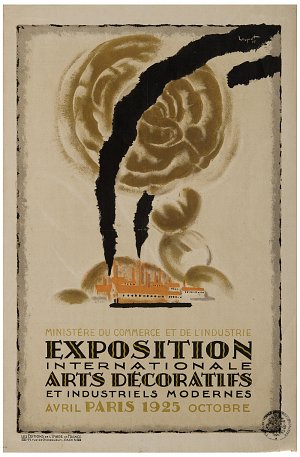 Affiche « Exposition internationale Arts Décoratifs et industriels modernes avril Paris 1925 octobre », Charles Loupot (affichiste), 1925