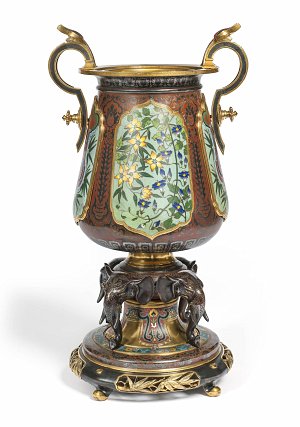 Christofle, orfèvre, Émile Reiber (1826-1893), Vase, Paris, vers 1874