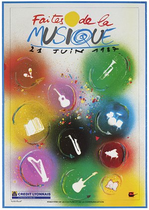 Michel Bouvet, Affiche {Faites de la Musique}, 1987