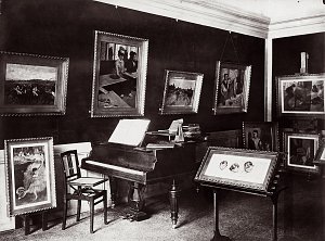 La salle des Degas chez Isaac de Camondo, 82 avenue des Champs-Elysées, vers 1910