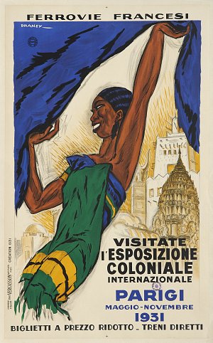 Jules Isnard, dit Dransy, « Visitate l'Esposizione Coloniale Internazionale », 1931