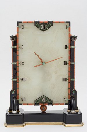 Maison Cartier, Atelier Couët pour Cartier, Pendule écran, Paris, 1927