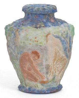 Henry Cros, Vase {Pastorale}, vers 1895-1900