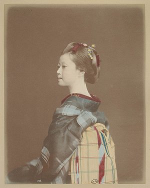 Raimund von Stillfried, {Portrait d'une jeune fille}, 1871-1881