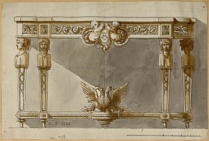 Projet de console, Paris, vers 1775